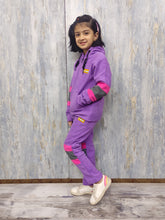 Cozy Lilac Fleece Girls Tracksuit